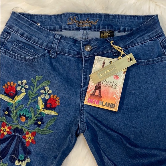 Embroidered Jeans size 29/9 - Picture 5 of 6